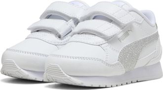 Puma ST Runner V4 SL Glitter V Inf Slip-on Shoes UK 8 White