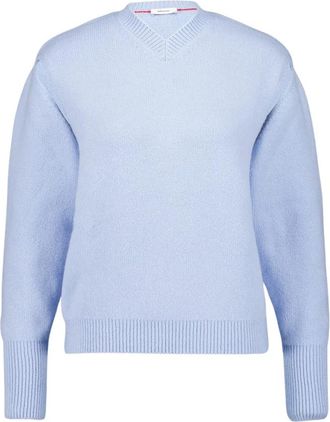 Ferragamo Gelaagde Cashmere Trui Lichtblauw - Dames - Cashmere truien - Blauw - L - Truien & Vesten
