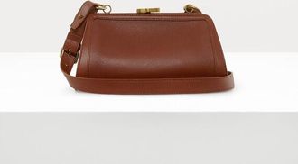 Vivienne Westwood Ascot Frame Bag Aniline Leather Camel