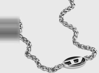 Diesel Stainless steel chain necklace - Necklaces - Unisex - Silver
