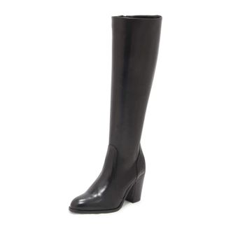 Julie Dee Mw 542 Boot - Dames - Laarzen met Hak - Zwart - 35 EU - Leer - Schoenen