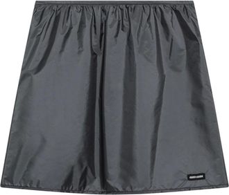 Miu Miu Falda de tejido t&eacute;cnico - Skirts - Mujer - Gris - S