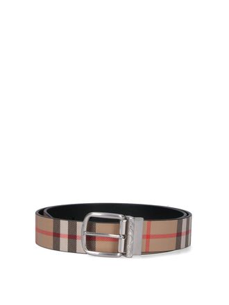 Burberry Reversible Check Belt