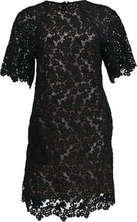 Erdem Erdem Aliya Floral-Lace Mini Dress in Black Polyester