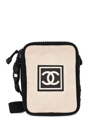 Chanel 2003-2004 crossbodytas met logo - Beige