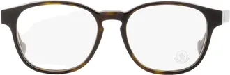 Moncler Oval Acetate Eyeglasses - Brown