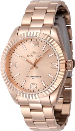 Invicta Specialty Quartz Rose Gold Dial Ladies Watch 47477