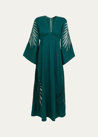 Vix Dema Eyelet Maxi Dress