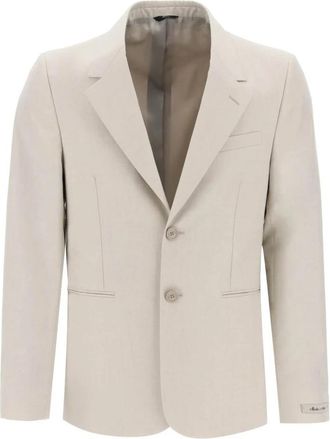 Fendi Stijlvolle bovenkleding voor alle seizoenen - Heren - Blazers - Beige - M - Jassen