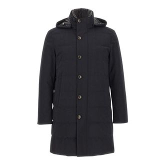 Montecore Jassen, Heren, Blauw, 2Xl, Wol, Lange Donsjas