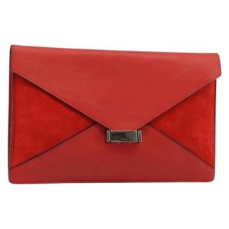 Celine Pre-owned Clutches, female, Red, Size: ONE SIZE Pre-owned Vintage Clutch Bag