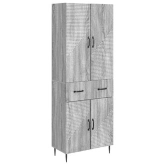 vidaXL Juego De Armarios 2 Uds. Sonoma Gris Madera De Ingenier&iacute;a Vidaxl