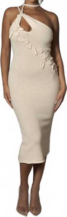 JLUXLABEL Sea Soul Midi Dress In Ivory