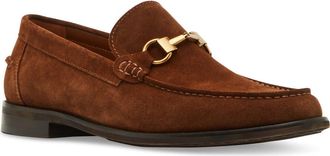 Steve Madden Alfio Bit Loafer in Camel Suede at Nordstrom, Size 10.5