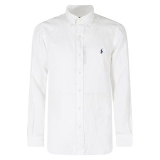 Polo Ralph Lauren Formal Shirts, male, White, Size: XL Sport Shirt