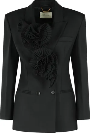 Blumarine Black Wool Blend Blazer