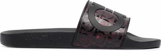 Ferragamo Groove Logo-Embossed Sliders