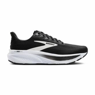 Brooks Mens Ghost 17 Wide Shoes In Black/grey/white