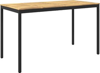 vidaXL Mesa De Bar Para Jard&iacute;n Blanco Y Negro 180 X 88,5 X 105 Cm Vidaxl