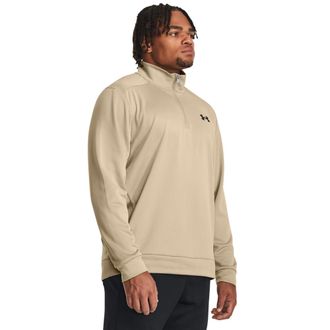 Under Armour Mens Half Zip Fleece Top Brown XXL
