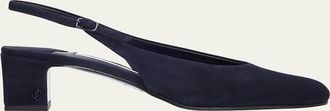 Jimmy Choo London 45mm Eyla Suede Slingback Pumps