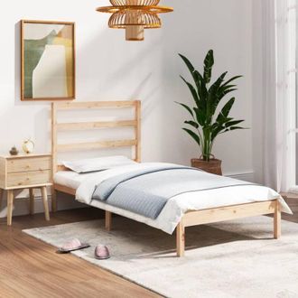 vidaXL Estructura De Cama Madera Maciza 90x190 Cm Vidaxl