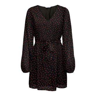 Only Jurk met V-hals, bloemenprint