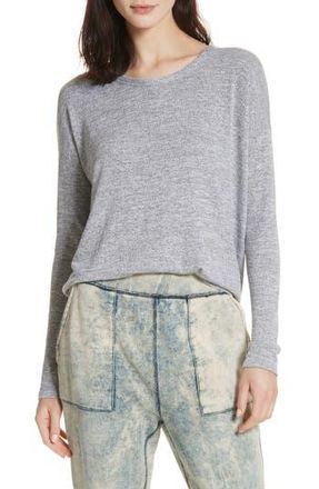Rag & Bone The Knit Long Sleeve Tee in Light Heather Grey at Nordstrom Rack, Size X-Small