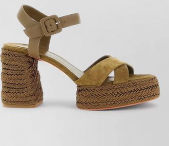 Christian Louboutin calakala sandals platform sole ankle strap