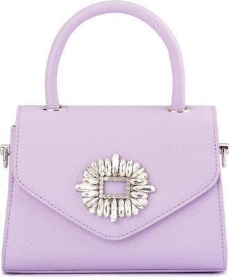 Olga Berg Alejandra Embellished Top Handle Bag in Lilac at Nordstrom Rack