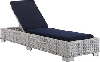 ModWay Conway Sunbrella Outdoor Patio Wicker Chaise