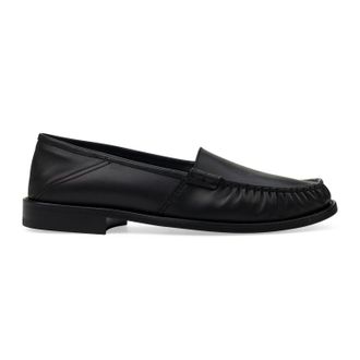 Rhude Black Gathered Slip On Loafers