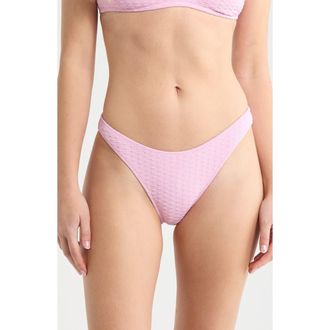 Roxy Haliewa Scoop Front Bikini Bottoms in Lilac Sach at Nordstrom, Size X-Large