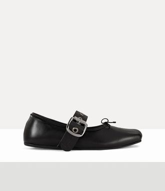 Vivienne Westwood Alice Ballerina Nappa Leather Black 3-36 Women