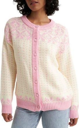 Callahan Oversized Maeve Cardigan - Womens in Pink at Nordstrom, Size Medium