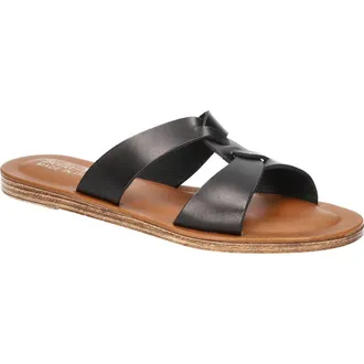 Bella Vita Slide Sandal in Black at Nordstrom, Size 7