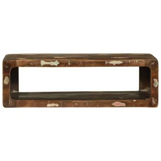 Berkfield Home TV Cabinet Multicolour 80x30x25 cm Solid Wood Reclaimed in Brown | Size: 80 x 30 x 25 cm