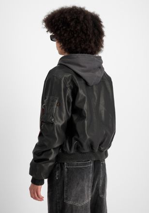 Alpha Industries Bomberjacke ALPHA INDUSTRIES MA-1 FL Vintage W, Damen, Gr. XS, schwarz, Obermaterial: 100% Polyurethan, Futter: 100% Nylon, F&uuml;llung: 100% Polyester, J