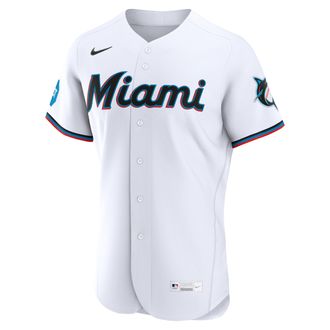 Nike Miami Marlins Nike Mens MLB Authentic Jersey in White | 8900MQHOMQM-38L