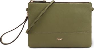 Paul Costelloe Womens Leather Crossbody & Multiway Bag, Adjustable & Detachable Strap, Sling Crossover Shoulder Bag, AMONA (MAYFLY)