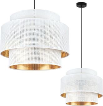 OEM L&aacute;mpara Colgante Asti Trio Oro Blanco Malla 40cm