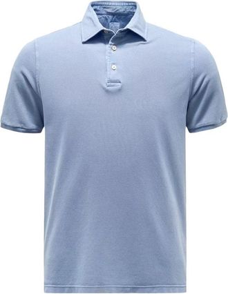 Fedeli Polo - Heren - Polos - Blauw - M - Katoen - Tops