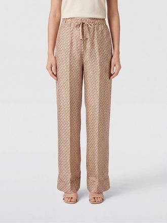 Herno High-Waisted Graphic Print Silk Palazzo Trousers