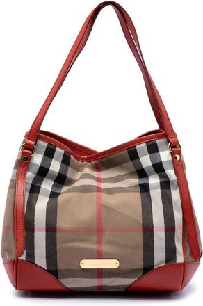 Burberry Pre-owned Burberry Small House Check Canvas Canterbury Tote Ladies XWB6SFZARL1GJHKH