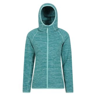 Mountain Warehouse Dames/Dames Lleyn II Melange Full Zip Hoodie (Teal)
