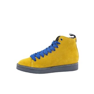 Panchic Schoenen, Dames, Geel, 39 EU, Leer, P01 Faux Fur Sneaker