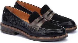 Pikolinos Aldaya Penny Loafer in Black/Brown at Nordstrom, Size 10-10.5Us