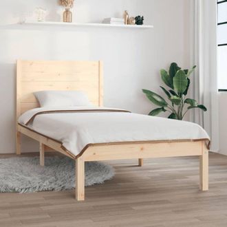 vidaXL Vidaxl - Estructura De Cama Sin Colch&oacute;n Madera Maciza De Pino 90x200 Cm