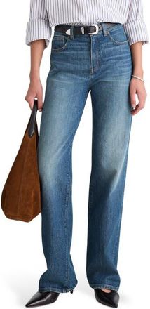 Madewell The Perfect High Waist Wide Leg Jeans in Harvey Wash at Nordstrom, Size 24 L