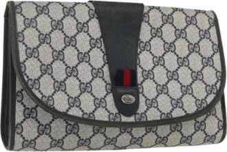 Gucci Pre-owned Clutches, female, Blue, Size: ONE SIZE Pre-owned Plastic Clutch
